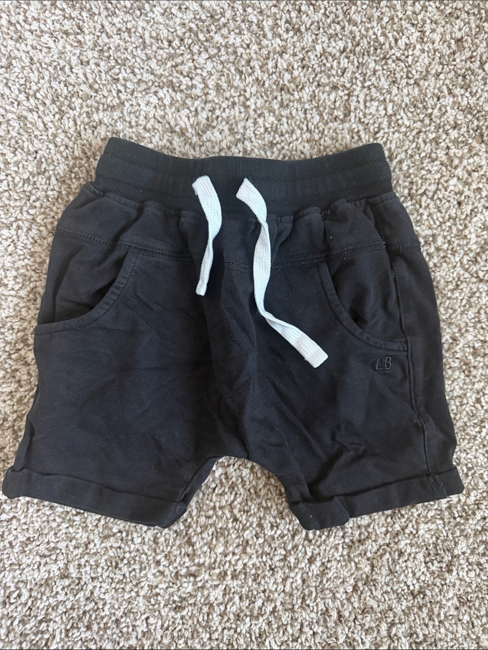 Little Bipsy Toddler Boys Black Kids Shorts with Drawstring